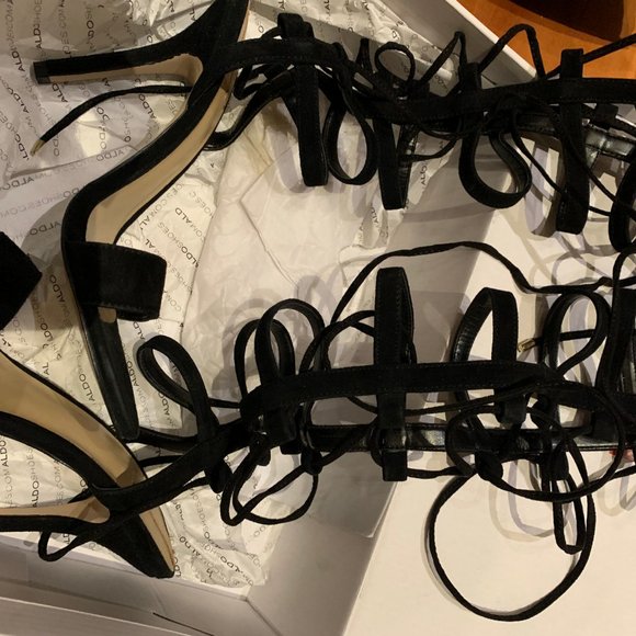 Brand new suede gladiator heels - Picture 4 of 4